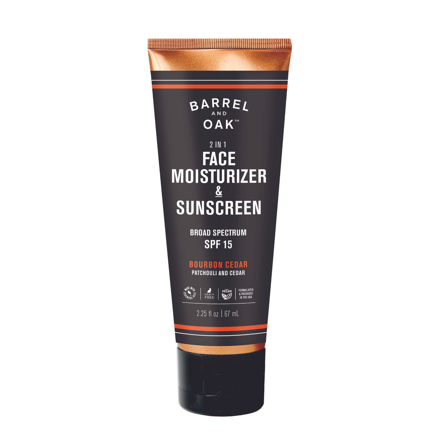 SPF 15 Moisturizer - Bourbon Cedar 2.25 fl oz.