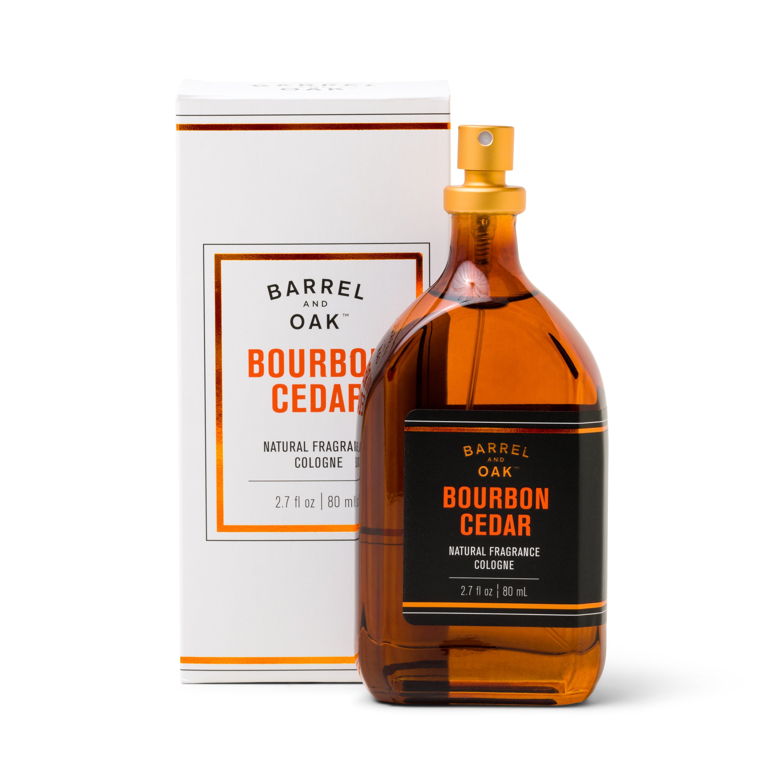 Natural Fragrance Cologne - Bourbon Cedar 2.7 fl oz. – Barrel & Oak