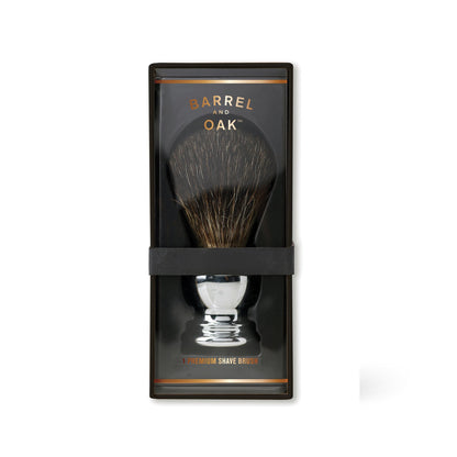 Shave Brush - Chrome Handle